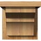 Ekena Millwork Monterey Rough Sawn Corbel w/Backplate, Western Red Cedar, 8"W x 8"D x 8"H COR08X08X08MON01RWR - alternate 4